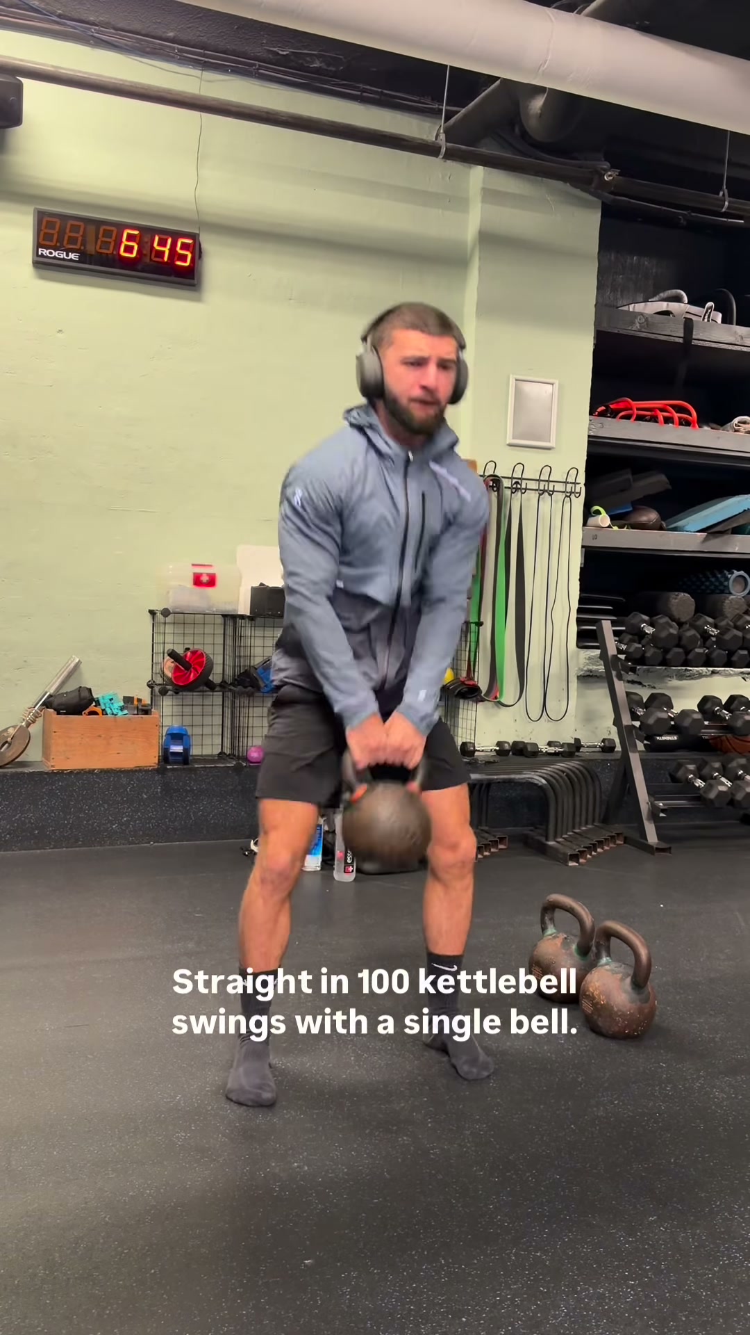 Kettlebell Swings · 100 reps
